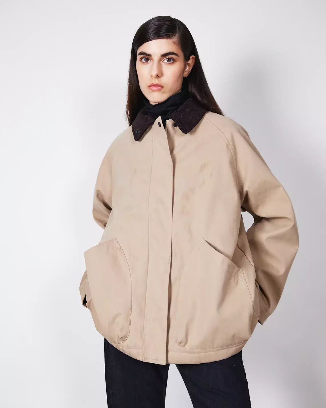 Brixtol Textiles Davonna Padded Khaki Damen Jacke Wasserabweisend khaki
